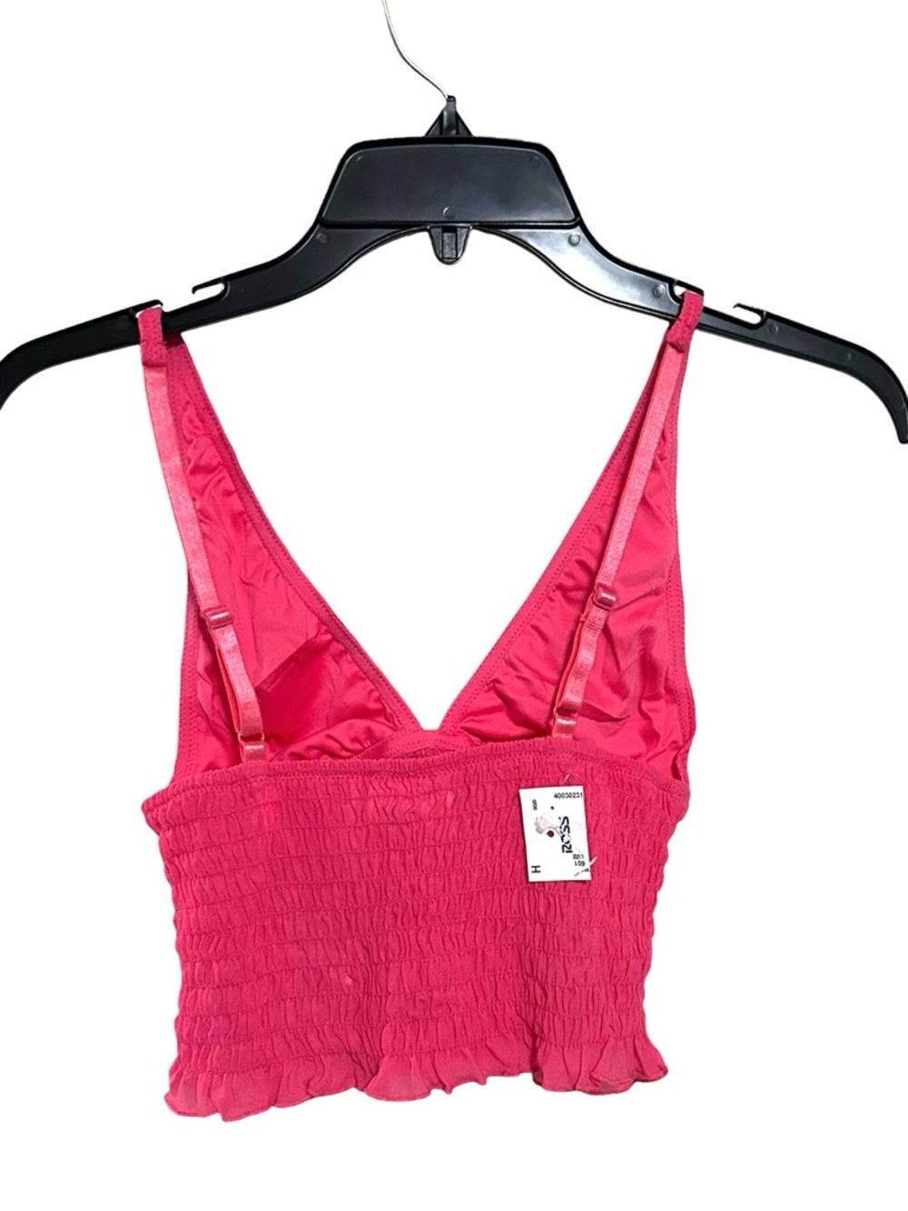 Urban Outfitters Out From Under Firecracker Smocked Cropped Top Pink Small, Med - Picture 4 of 7